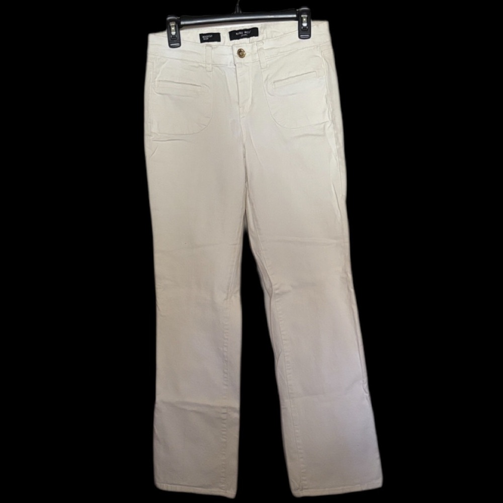 Nine West Bootcut White Denim Jeans Size 8